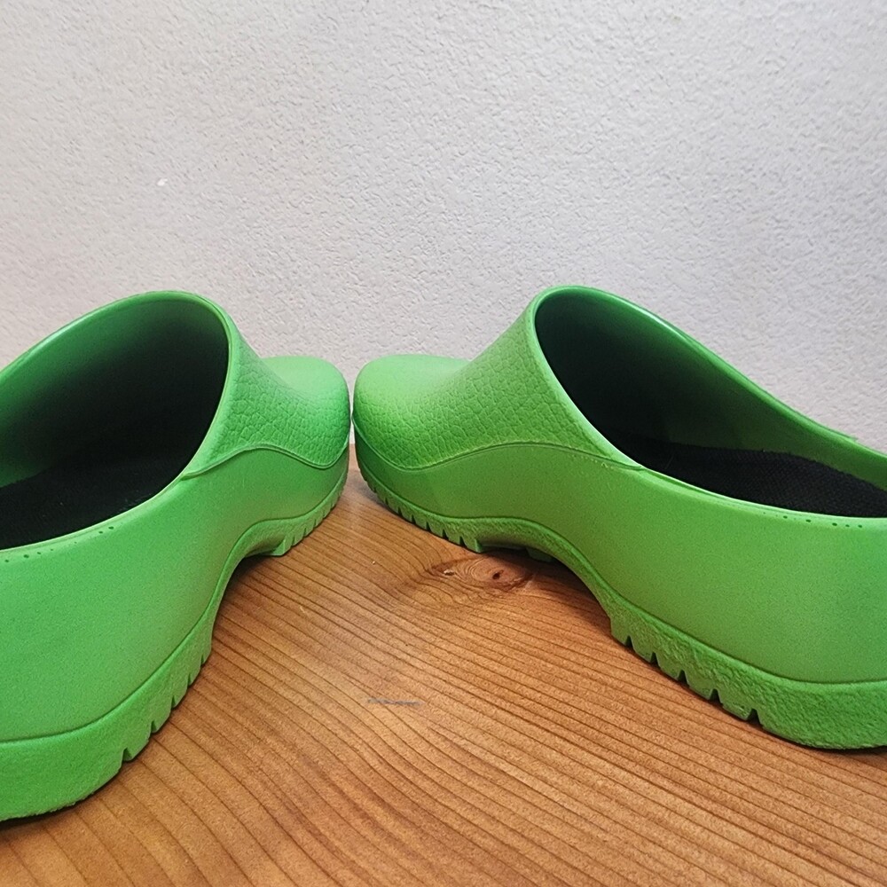 Birkenstock Super Birki's Clogs Shoes Womens Size 8 Green Slip Resistant Comfort - Picture 6 of 14